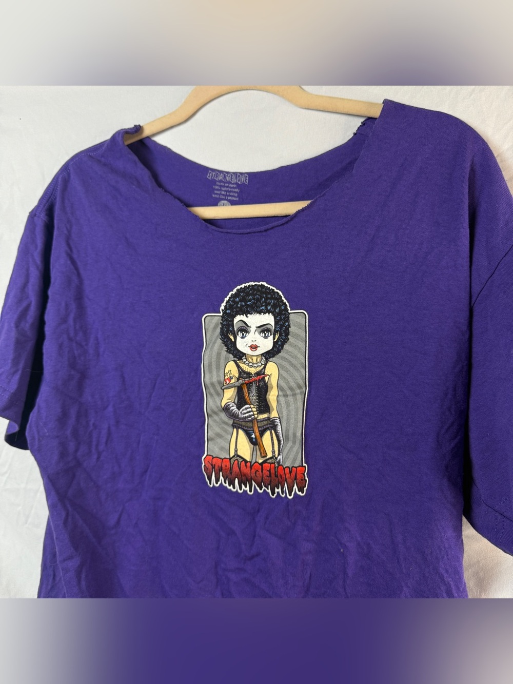 vintage tee rocky horror picture show Doctor Strange glove purple RIP TIM CURRY